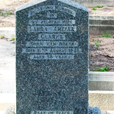CLARKE Laura Amelia nee VAN BREDA -1945