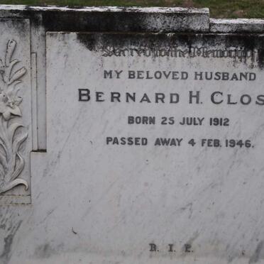 CLOSE Bernhard H. 1912-1946