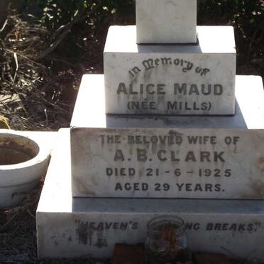CLARK Alice Maud nee MILLS -1925