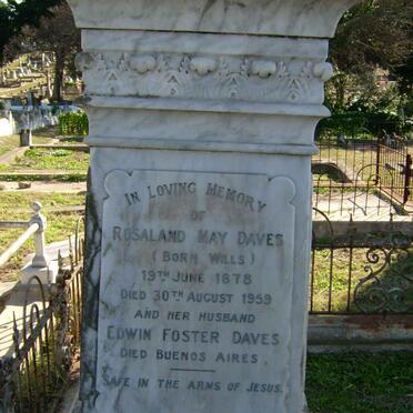 DAVES Edwin Foster &amp; Rosland May WILLS 1878-1959