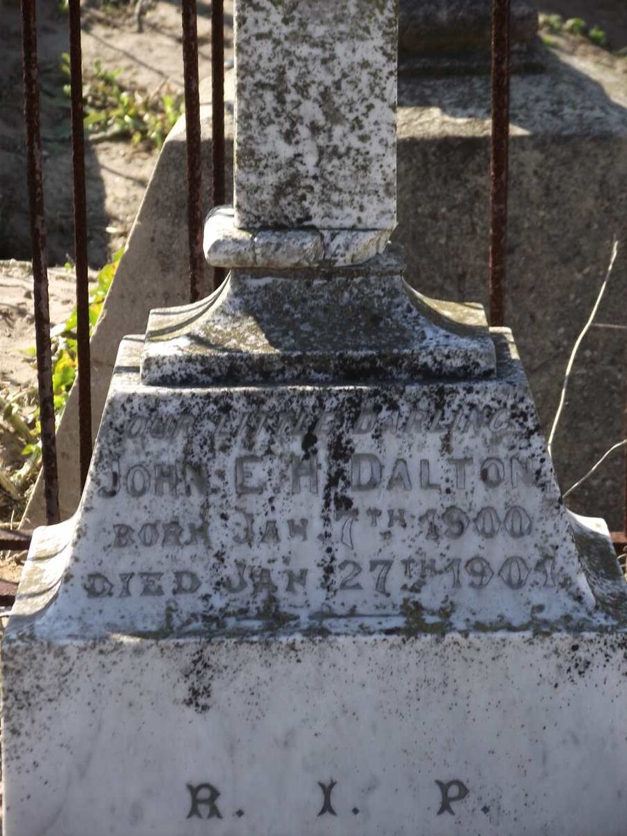 DALTON John E.H. 1900-1901