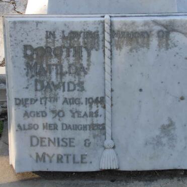 DAVIDS Dorothy Matilda -1948 :: DAVIDS Denise :: DAVIDS Myrtle