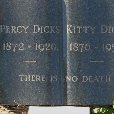 DICKS Percy 1872-1929 &amp; Kitty 1876-1955