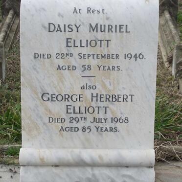 ELLIOTT George Herbert -1968 &amp; Daisy Muriel 1946