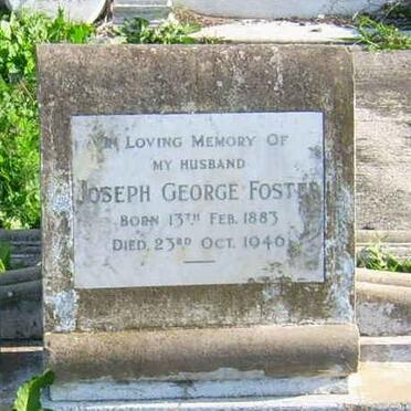 FOSTER Joseph George 1883-1946
