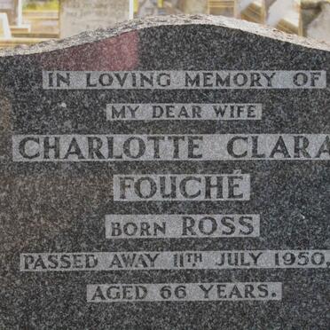 FOUCHE Charlotte Clara nee ROSS -1950