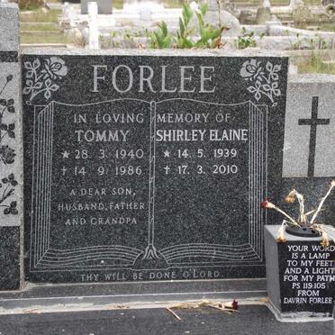 FORLEE Tommy 1940-1986 &amp; Shirley Elaine 1939-2010