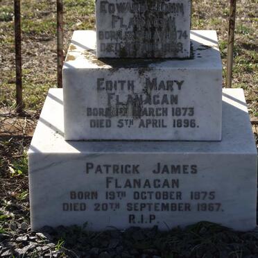 FLANAGAN Edward John 1874-1899 &amp; Edith Mary 1873-1896 :: FLANAGAN Patrick James 1875-1967