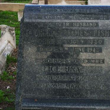 FISH Clarence James 1880-1942 &amp; Alice Una 1880-1952