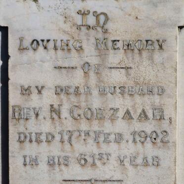 GOEZAAR Rev.N. -1902