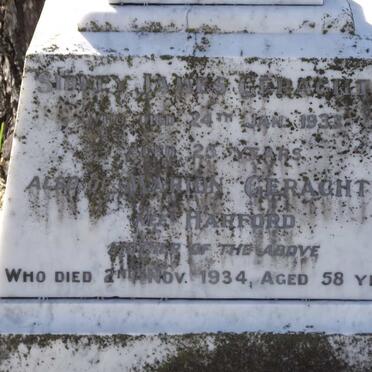 GERAGHTY Sidney James -1933 :: GERAGHTY Marion nee HARFORD -1934