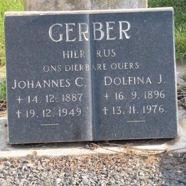 GERBER Johannes C. 1887-1949 &amp; Dolfina J. 1896-1976
