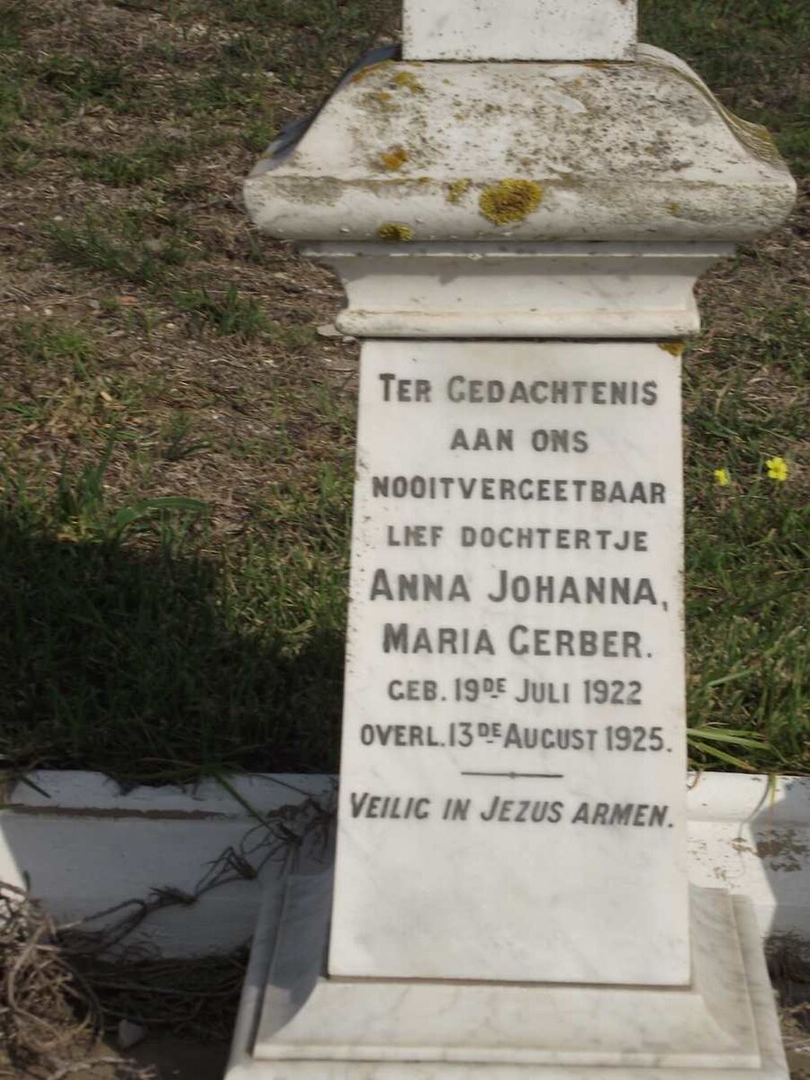 GERBER Anna Johanna Maria 1922-1925