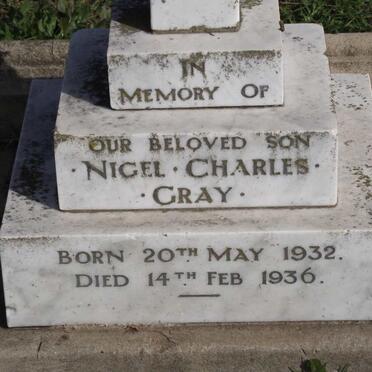 GRAY Nigel Charles 1932-1936