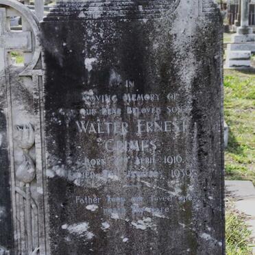 GRIMES Walter Ernest 1916-1939