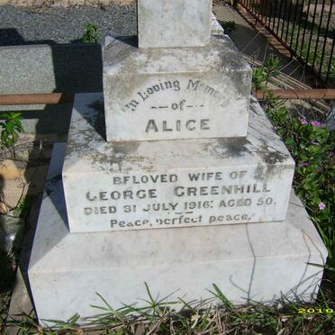 GREENHILL Alice -1916