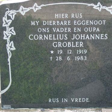 GROBLER Cornelius Johannes 1919-1983