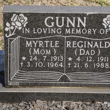 GUNN Reginald 1911-1988 &amp;  Myrtle 1913-1964