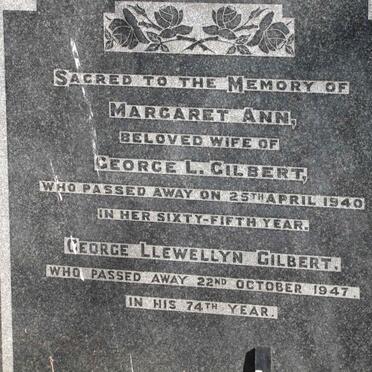 GILBERT George Llewellyn -1947 &amp; Margaret Ann -1940