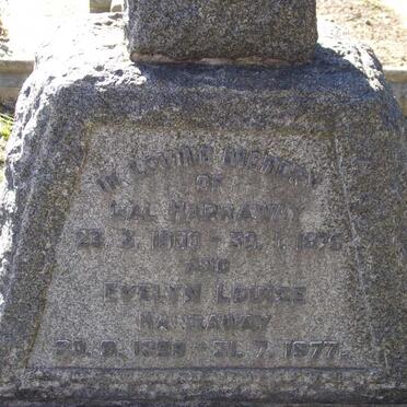 HARRAWAY Lal 1900-1975 :: HARRAWAY Evelyn Louise 1899-1977