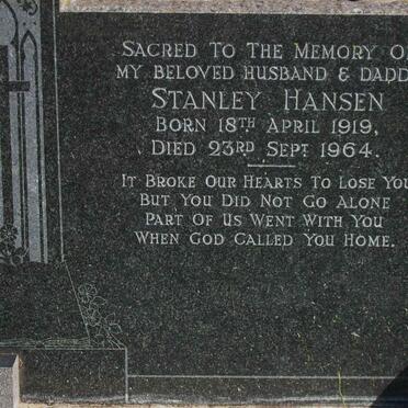 HANSEN Stanley 1919-1964