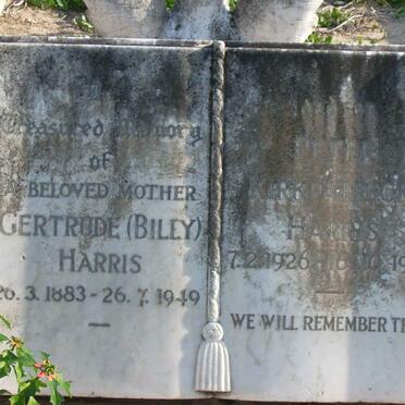 HARRIS Gertrude 1883-1949 :: HARRIS Peter Kirkpatrick 1926-1967