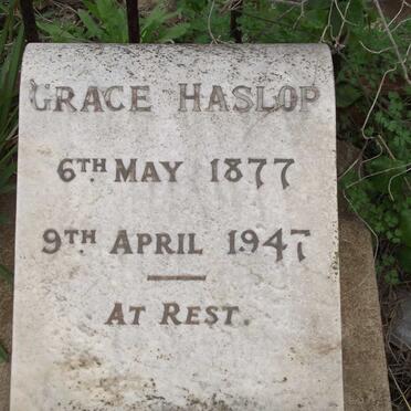 HASLOP Grace 1877-1947
