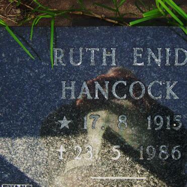 HANCOCK Ruth Enid 1915-1986