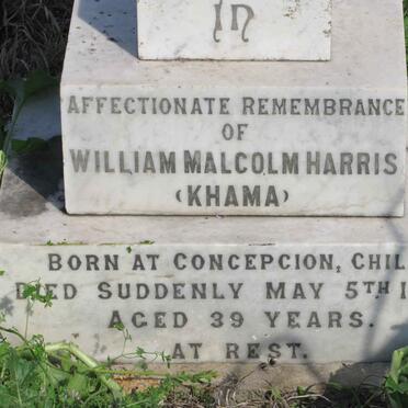 HARRIS William Malcolm -1898