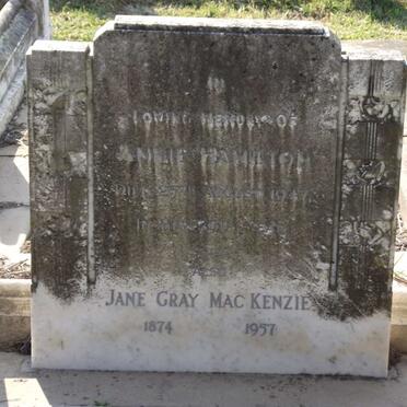 HAMILTON Annie -1947 :: MACKENZIE Jane Gray 1874-1957