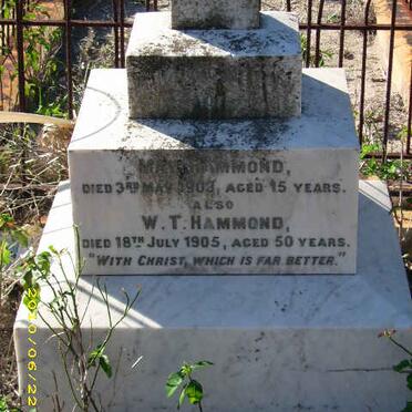 HAMMOND W.T. - 1905 &amp; May -1903