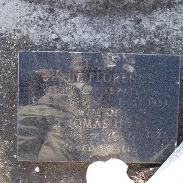 HOY Thomas 1888-1972 :: TATE Jessie Florence formerly HOY nee CATTERALL 1889-1983
