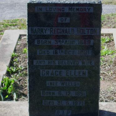 HOLTON Harry Reginald 1889-1961 &amp; Grace Ellen WELLS 1891-1971