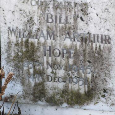 HOPE William Arthur 1945-1951