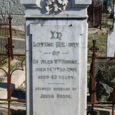 HORNE Charles William -1901