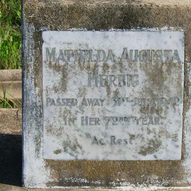 HERBIG Mathilda Augusta -1942