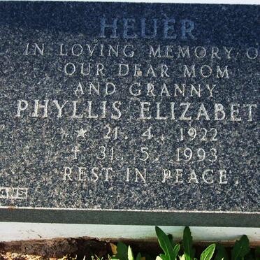 HEUER Phyllis Elizabeth 1922-1993