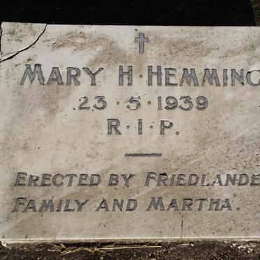HEMMING Mary H. -1939