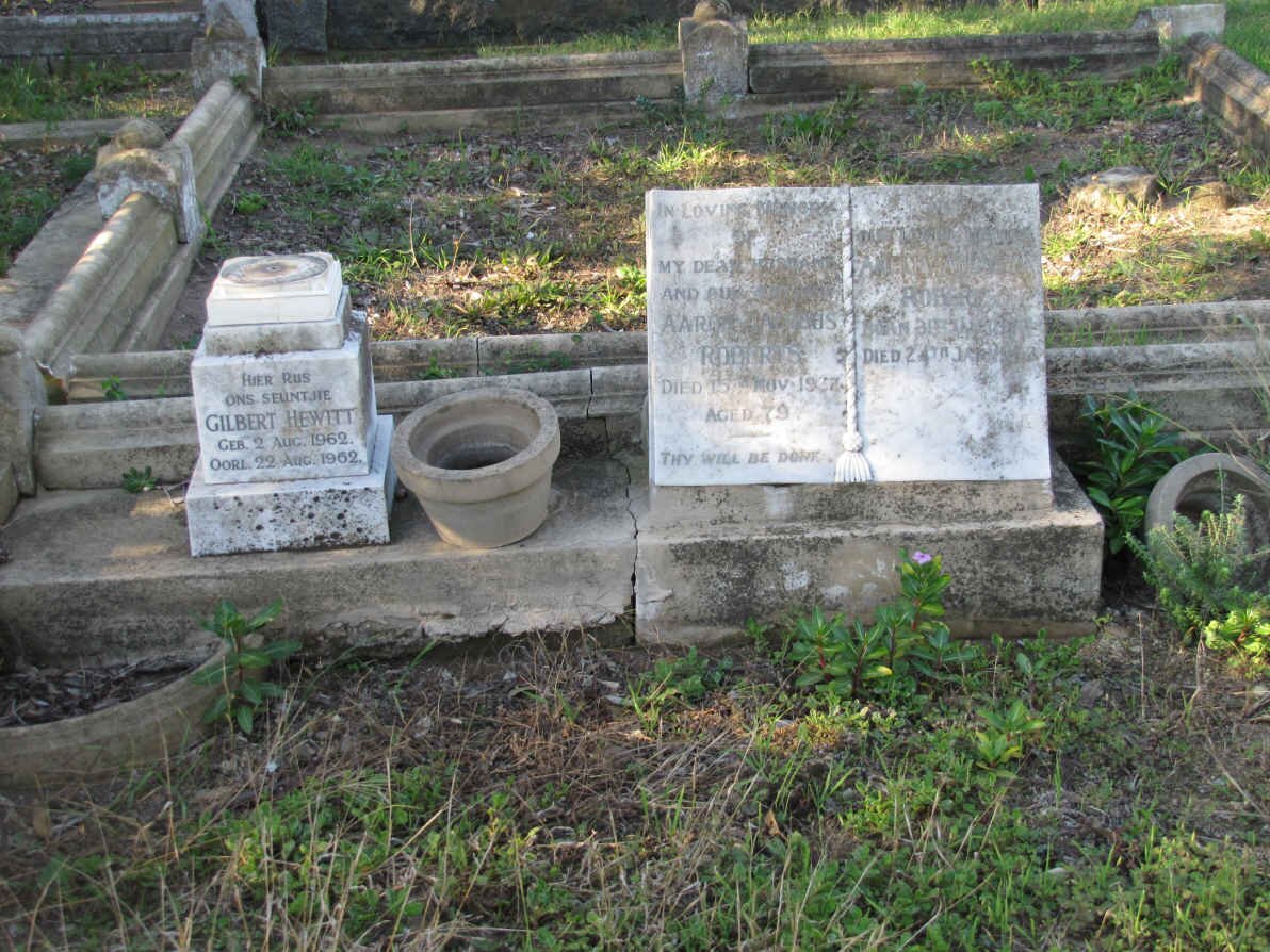 HEWITT Gilbert 1962-1962 :: ROBERTS Aaron -1932 &amp; ?