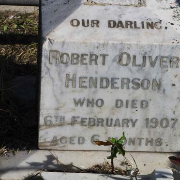 HENDERSON Robert Oliver -1907