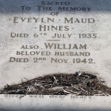 HINES William -1942 &amp; Eveyln Maud -1935