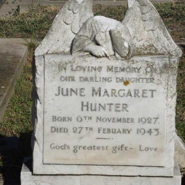 HUNTER June Margaret 1927-1943