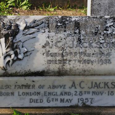 JACKSON A.C.1876-1957 :: JACKSON A.C. 1914-1938