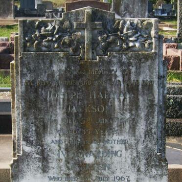 JACKSON Joseph Harman -1949 &amp; Ivy Harding -1967