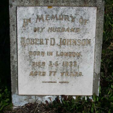 JOHNSON Robert D. -1933