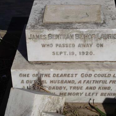 LAURIE James Bertram Bishop -1920