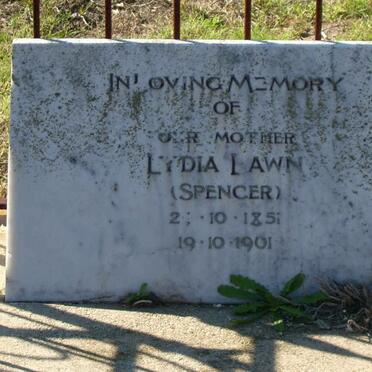 LAWN Lydia nee SPENCER 1851-1901