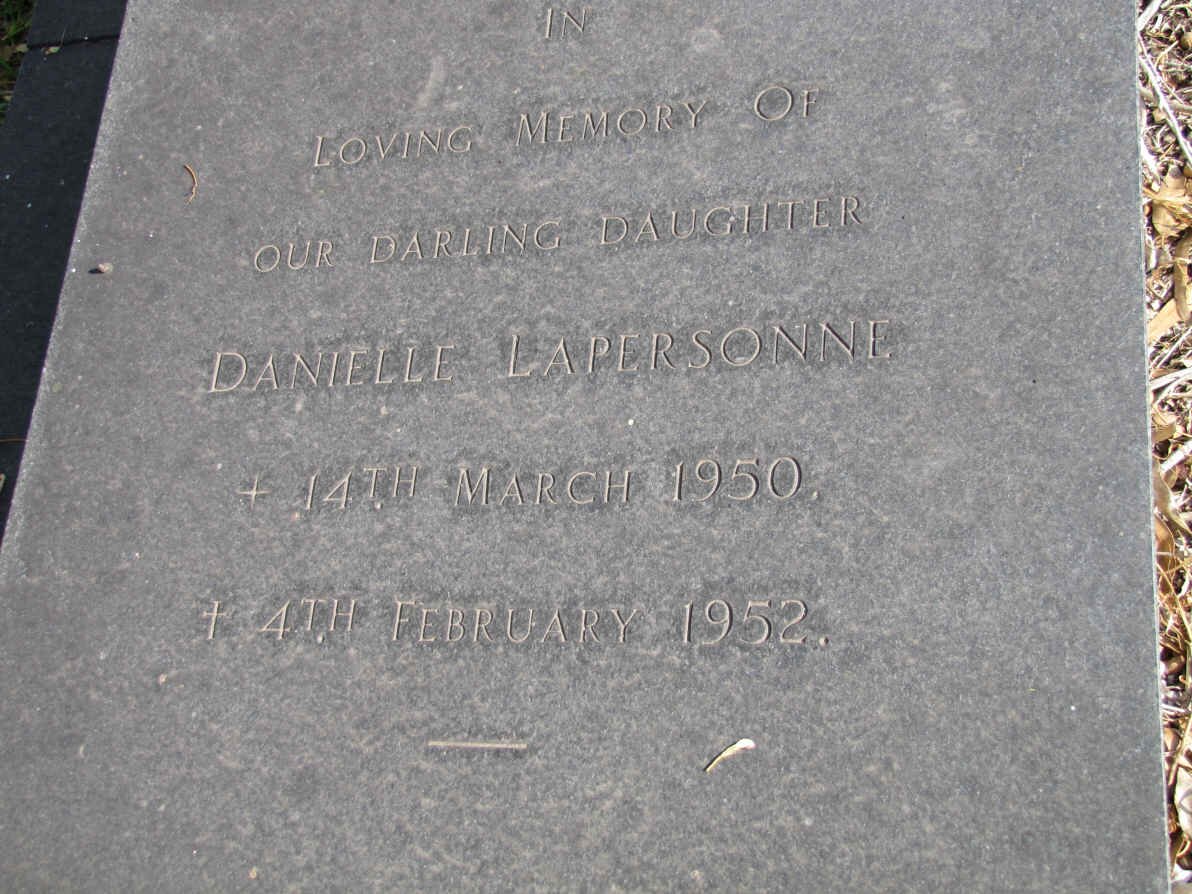 LAPERSONNE Danielle 1950-1952