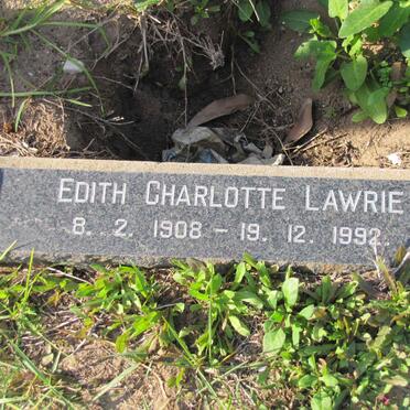LAWRIE Edith Charlotte 1908-1992