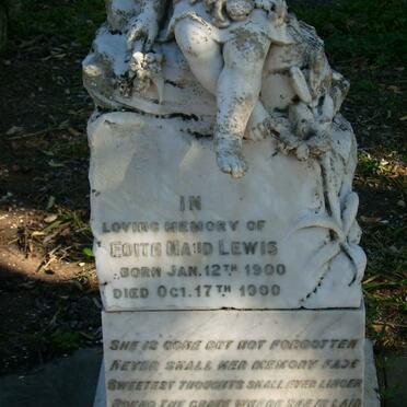 LEWIS Edith Maud 1900-1900